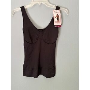 Jockey Generation Womens Black Core Body Smoothing Tank Seamless Shapewear